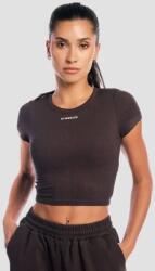 GymBeam Tricou pentru femei Cropped Aura Tee Brown - GymBeam - vexio