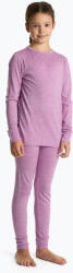 WOOLCANO Gyermek termikus fehérnemű szett WOOLCANO Merino 100% SET0683 lila