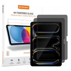 Techsuit Folie de protectie Ecran Privacy Techsuit ArmorGlass CrystalHD pentru Apple iPad Pro 11 (2024), Sticla Securizata, Full Glue, Set 2 bucati - evomag