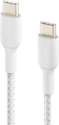 Belkin Cablu Belkin Boost Charge Braided USB-C/USB-C 2m (Alb)