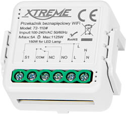 XTREME Intelligens potenciálmentes WiFi Tuya relé 72-110- (72-110)