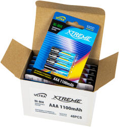 Xtreme AAA Ni-MH 1, 2 V 1100 mAh akkumulátor, 12 db 82-720- (82-720)