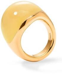 BERRIES inel pentru femei din argint placat cu aur cu email Viva Banana XL Ring 9BY2-AKDYNM_GLD (PVGS13)