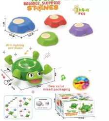 Man Yuk Toys Set de dezvoltare a echilibrului cu broaște țestoase - 5 piese (2365)