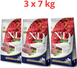 N&D Quinoa Dog 3x7kg Weight Management Medium/Maxi