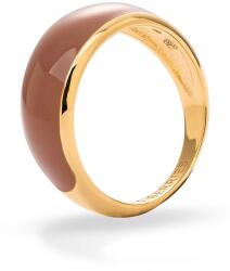 BERRIES inel pentru femei din argint placat cu aur cu email Viva Mocha Mousse Mini Ring 9BY2-AKDYMF_GLD (PVM015)