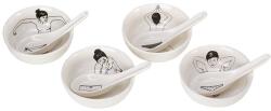 POLSPOTTEN set de castroane cu linguri Undressed Bowls 200 ml 4-pack 99KK-KBU61F_00X (230.400.179) Castron