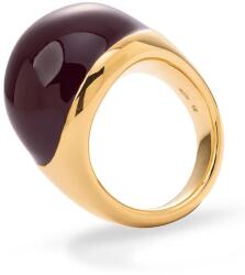 BERRIES inel pentru femei din argint placat cu aur cu email Viva Burgundy XL Ring 9BY2-AKDYN1_GLD (PVWW13)