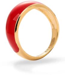 BERRIES inel pentru femei din argint placat cu aur Viva Red Mini Ring 9BY2-AKDYLY_GLD (PVMC15)
