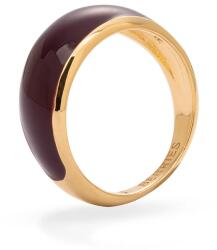 BERRIES inel pentru femei din argint placat cu aur Viva Burgundy Mini Ring 9BY2-AKDYN4_GLD (PVMW13)