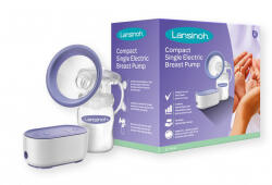 Lansinoh Pompă de sân electrică compactă cu 2 faze + set de biberon de 160 ml (13E059)
