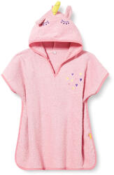 Playshoes fete poncho cu unicorn model hoodie roz/rosu deschis (13774F)