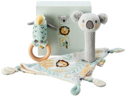 NUBY Set de jucării cu clopoței și de mestecat Animal Adventure 0hó+ (140127)