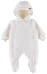 EEVI Salopetă bebe unisex cu glugă, alb, 62-68 ecru (13672E)