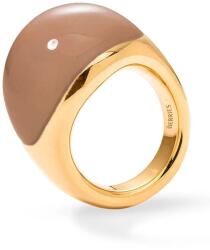 BERRIES inel pentru femei placat cu aur email Viva Mocha Mousse XL Ring 9BY2-AKDYMC_GLD (PVMM15)