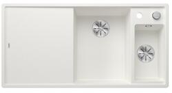 BLANCO Axia III 6 S silgranit mosogatótálca 100x51x20, 2 cm, jobbos, fehér, üveg vágólappal, excenterrel (BL-523477)