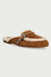 Posa șlapi mocasini pentru femei din piele întoarsă Aspen Mule 9BY2-KLDZUR_88X (PW231.215)