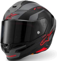 Alpinestars Cască integrală pentru motocicletă Alpinestars S-R7 A-Core negru-gri-roșu mat (AIM140-2866)