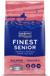 Fish4Dogs Nagy Szemcseméretű Száraztáp Idős Kutyáknak Finest Salmon & Sweet Potato 12kg, 8 Éves Kortól