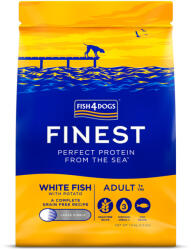 Fish4Dogs Nagy Szemcseméretű Száraztáp Felnőtt Kutyáknak Finest White Fish & Potato 1, 5kg, 1 Éves Kortól