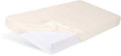 BabyMatex Ekrü Jersey Gumis Lepedő 60x120cm Babaágy Matrachoz