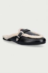 Posa șlapi mocasini pentru femei din piele Aspen Mule 9BY2-KLDZUP_99X (PW232.600)