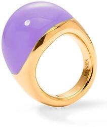 BERRIES inel pentru femei din argint placat cu aur cu email Viva Lavender XL Ring 9BY2-AKDYML_GLD (PVLO15)