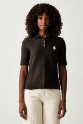 Twinset polo tricotat pentru femei cu lână 9BY2-PODZZC_89X (262LI3BBB)
