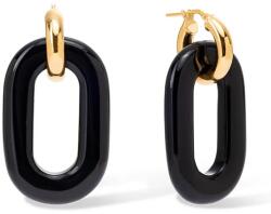 BERRIES cercei pentru femei argint placat cu aur obsidian Duo Black MAXI Earrings 9BY2-AKDYP3_99X (KDBM1)