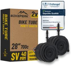 BikePeak Monty Shasta 2 db trekking kerékpár belső gumi 28 col 700C Presta szeleppel 40 mm ETRTO 28/47-622