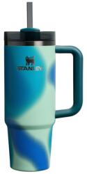 STANLEY Quencher H2.0 Flowstate Termosz Szívószállal 0, 89L - Coastal Teal Motion - BPA Mentes Rozsdamentes Acél Termospalack - 9 Óra Hűtés -