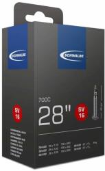 Schwalbe SV16 28 colos (700C) kerékpár belső gumi tömlő, fekete, 1 db (SV16)
