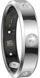 Findtime Smart Ring Ezüst Okosgyűrű Pulzusmérő Véroxigén Alváskövetés Lépésszámláló Kalória Vízálló Kamera Távirányító Fitness Gyűrű Nőknek