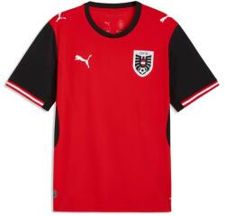PUMA ÖFB Osztrák Válogatott Hazai Replica Férfi Focimez - Piros/Fekete Méret : L