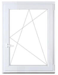  Delta W5K BNY műanyag ablak jobb 1, 0 üveggel 60x90 cm (99436)