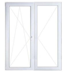  Delta W6K KFNY-BNY műanyag erkélyajtó bal 3 rétegű üveggel 180x210 cm (175065)