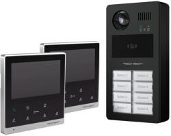 Techson TCTIS404_2db+TCTDS202 Többlakásos Video IP kaputelefon szett (TCTIS404_2db-TCTDS202)