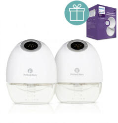 Petite&Mars PETITE&MARS Gaia Duo kéz nélküli elektromos mellszívó + Philips AVENT melltartóbetétek 100 db