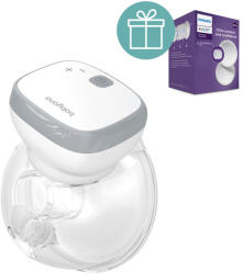 BabyOno Elektromos kéz nélküli anyatejfejő Shelly + Philips AVENT Melltartóbetétek 100db