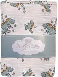 Soffi Baby Baby takaró muszlin dupla dínós 70x90cm - perfectlife