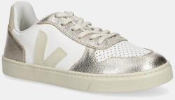 Veja gyerek bőr sportcipő Small V-10 Laces - arany 28