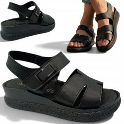 S. Barski Női Bőr szandál 36 Tépőzáras Platform Elegáns S. Barski (Barski GR61-5982)