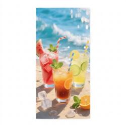 Prosop de plaja XL cu uscare rapida COLD DRINKS colorat 100 x 180 cm, 100% microfibra Prosop