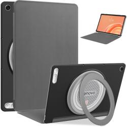  LEATHER Husă tip carte pentru Lenovo Tab Plus Gen 2 gri