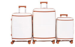 Pierre Cardin Bőrönd szett 3 részes Prémium 4 kerekes (en-1106-white)