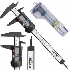 Extol Elektronikus tolómérő 0-150mm digitális inox műanyag tok (925200)