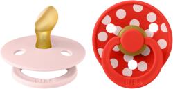 BIBS Studio Polka Colour anatómiai cumifejjel - cseresznyevirág/pirospiros