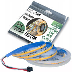 LED-ONE Cob Led Szalag IP20 24V 360d Magic Pixel Folyó WS2811 digitális 5m Semleges (B0944 adresowalna)