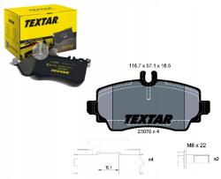 Textar Fékbetét Mercedes A W168