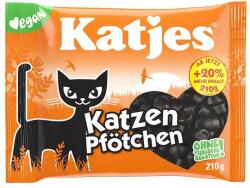 Katjes DE Katzen Pfötchen Vegan macskamancs alakú édesgyökér cukorka 210 g (27833)